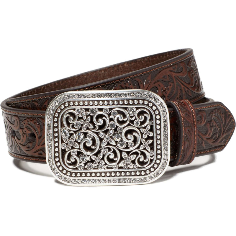 Ariat Belt Rhinestone Fillagree Brown