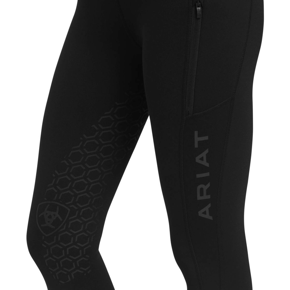 Ariat Riding Legging Venture Thermal Half Grip Black