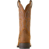 Ariat Western Boots Hybrid Ranchwork Women Distressed Tan