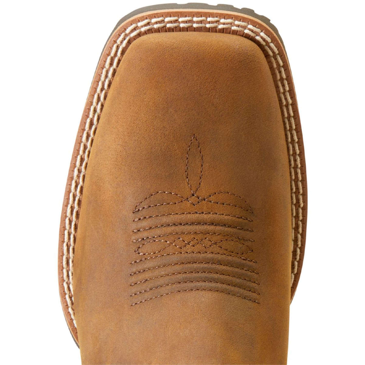 Ariat Western Boots Hybrid Ranchwork Women Distressed Tan