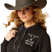 Ariat Sweater Steer Stitch Black