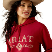 Ariat Sweater Ranch Goods Rio Red