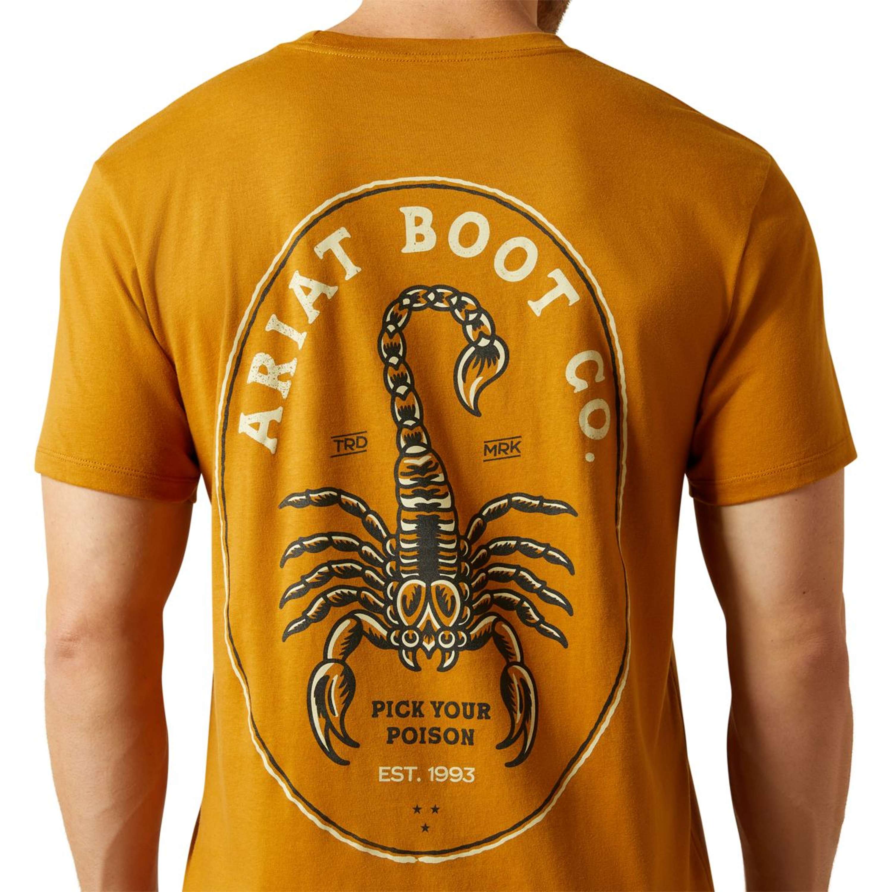 Ariat T-Shirt Scorpion Seal Men Orange