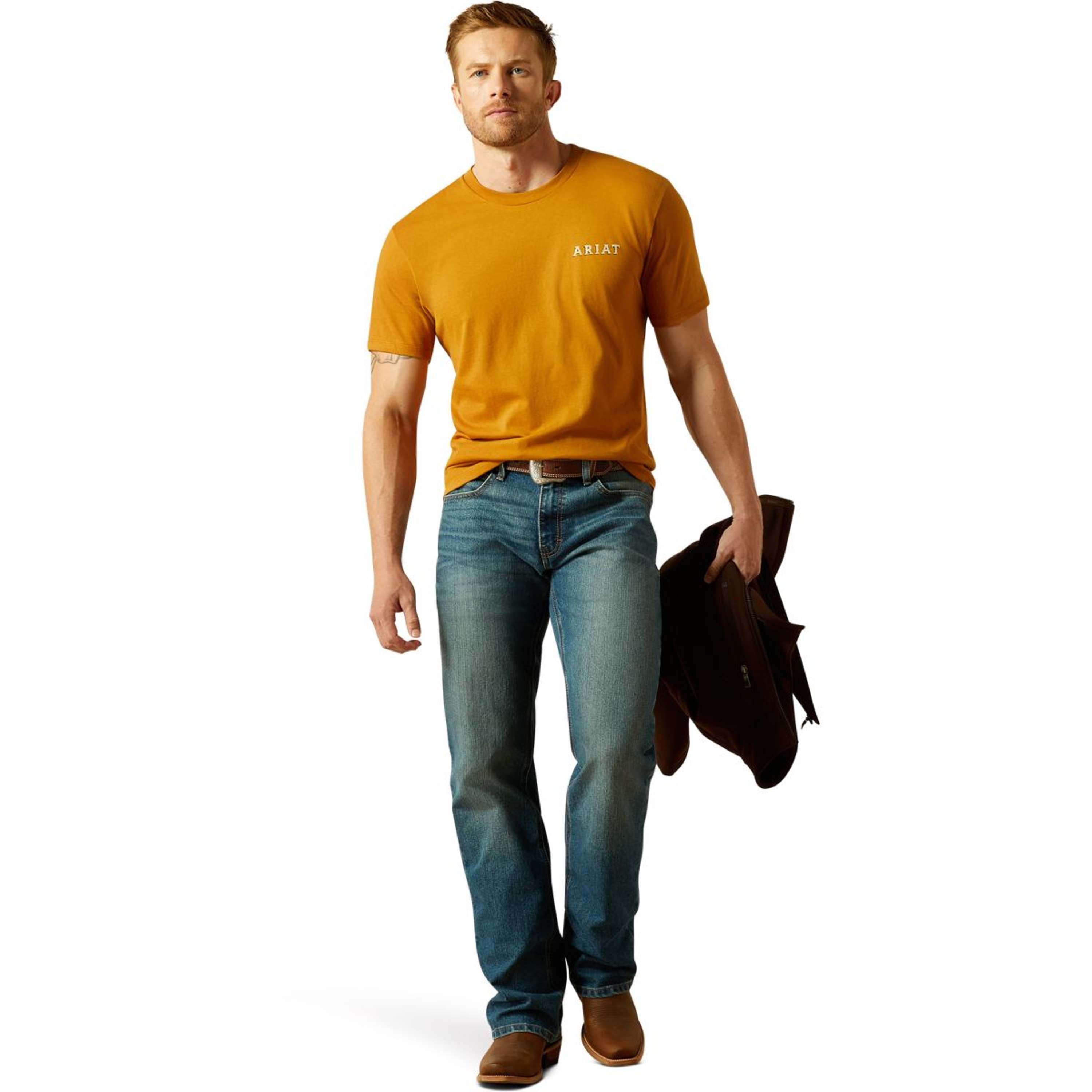 Ariat T-Shirt Scorpion Seal Men Orange