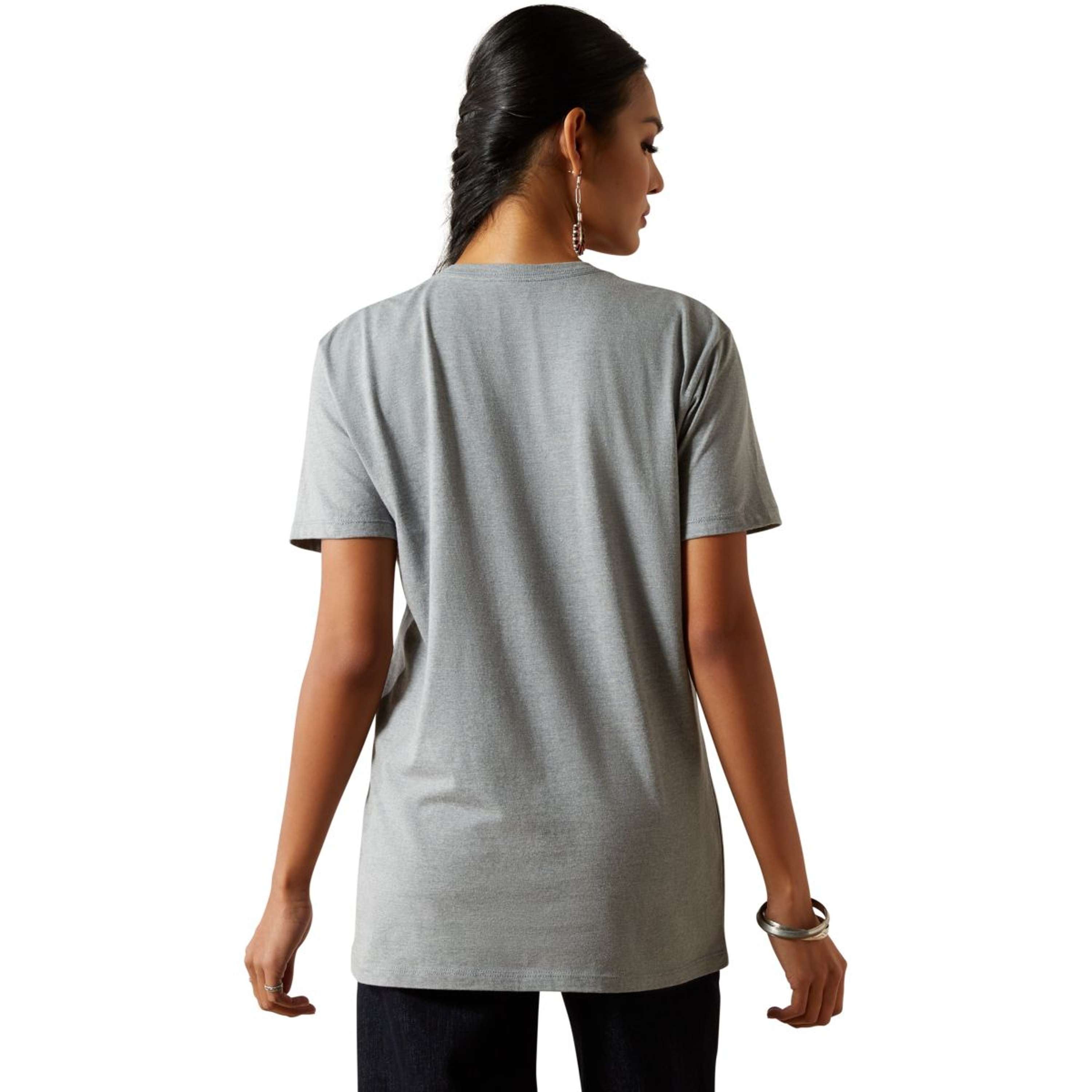 Ariat T-Shirt Don't Press Your Luck Women Ice Blue