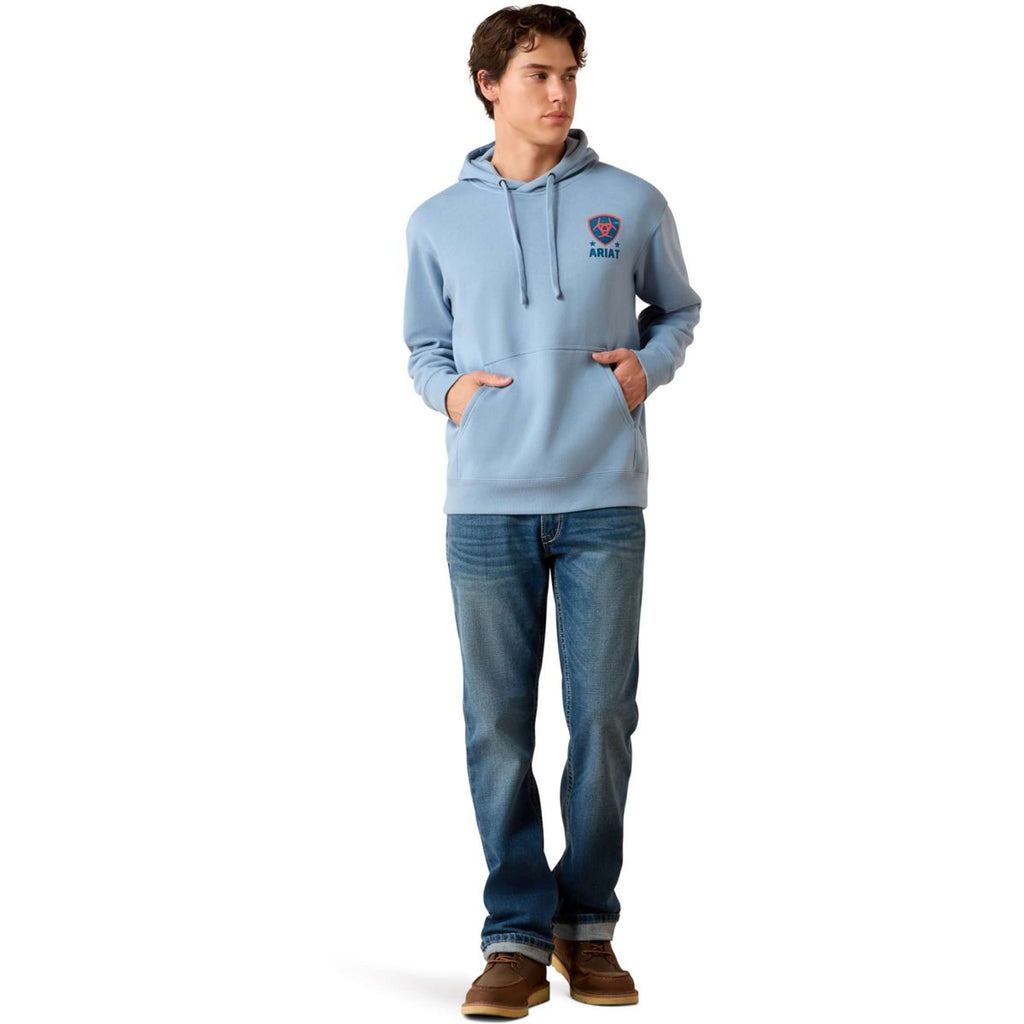 Ariat Sweater Freedom Eagle Men Light Denim