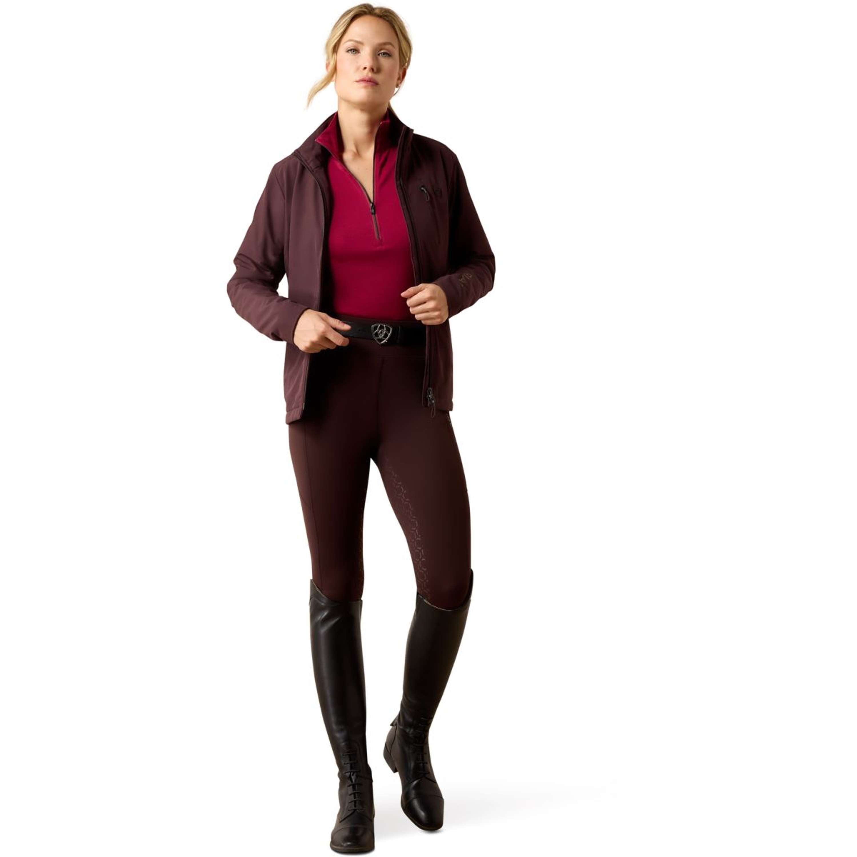 Ariat Heated Riding Leggings Venure 2.0 Women Chocolate Plum