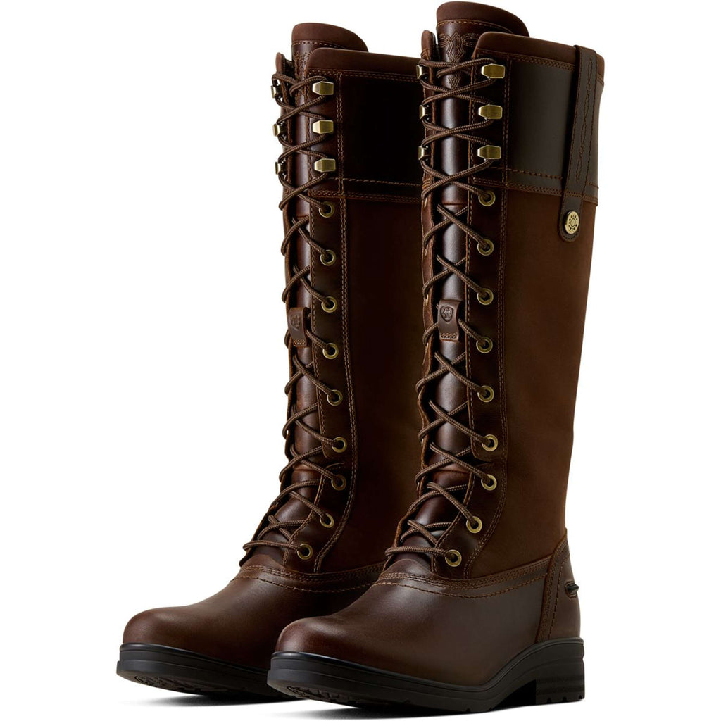 Ariat Winter Riding Boots Wythburn H2O Women Tabacco Brown