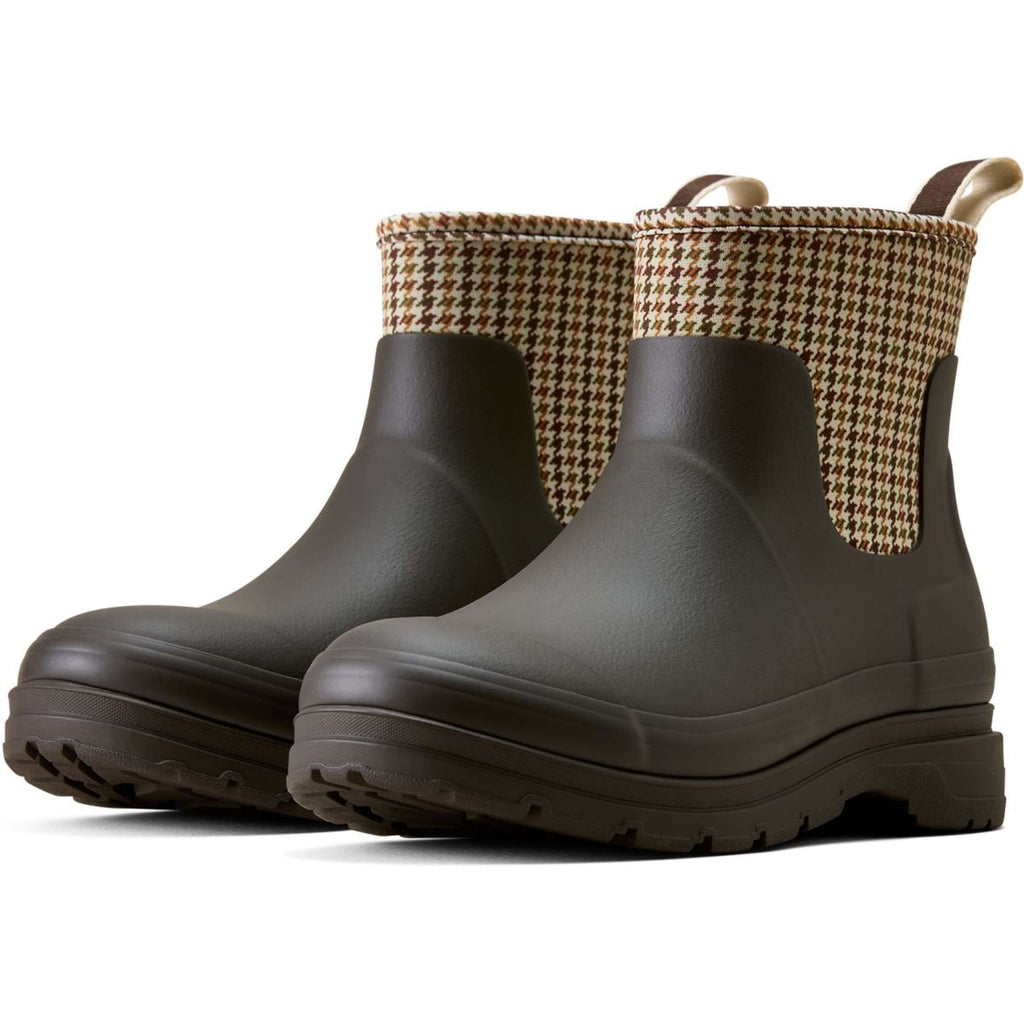 Ariat Jodphurs Kelmarsh Shortie Women Chocolate/Tan Twill
