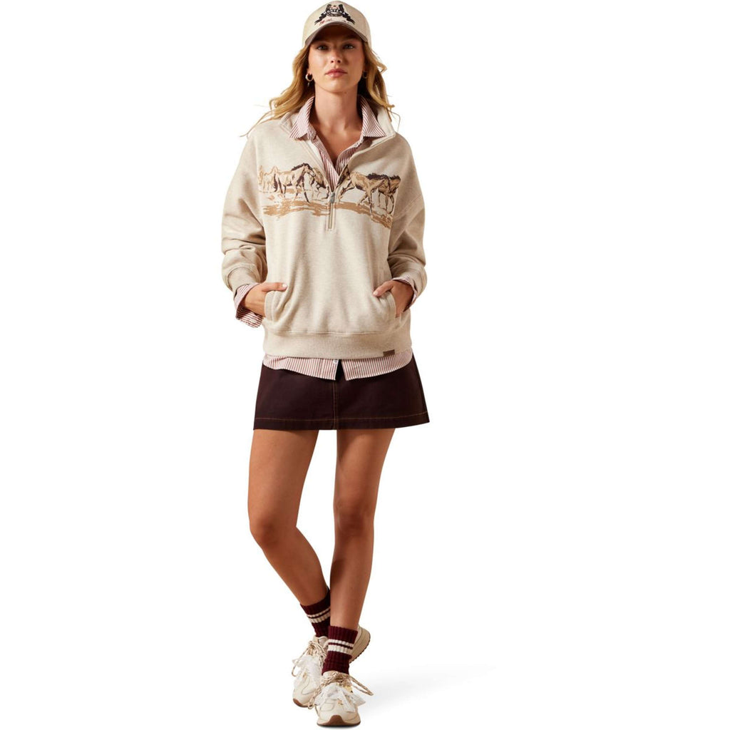 Ariat Sweater Running Wild Women Oatmeal