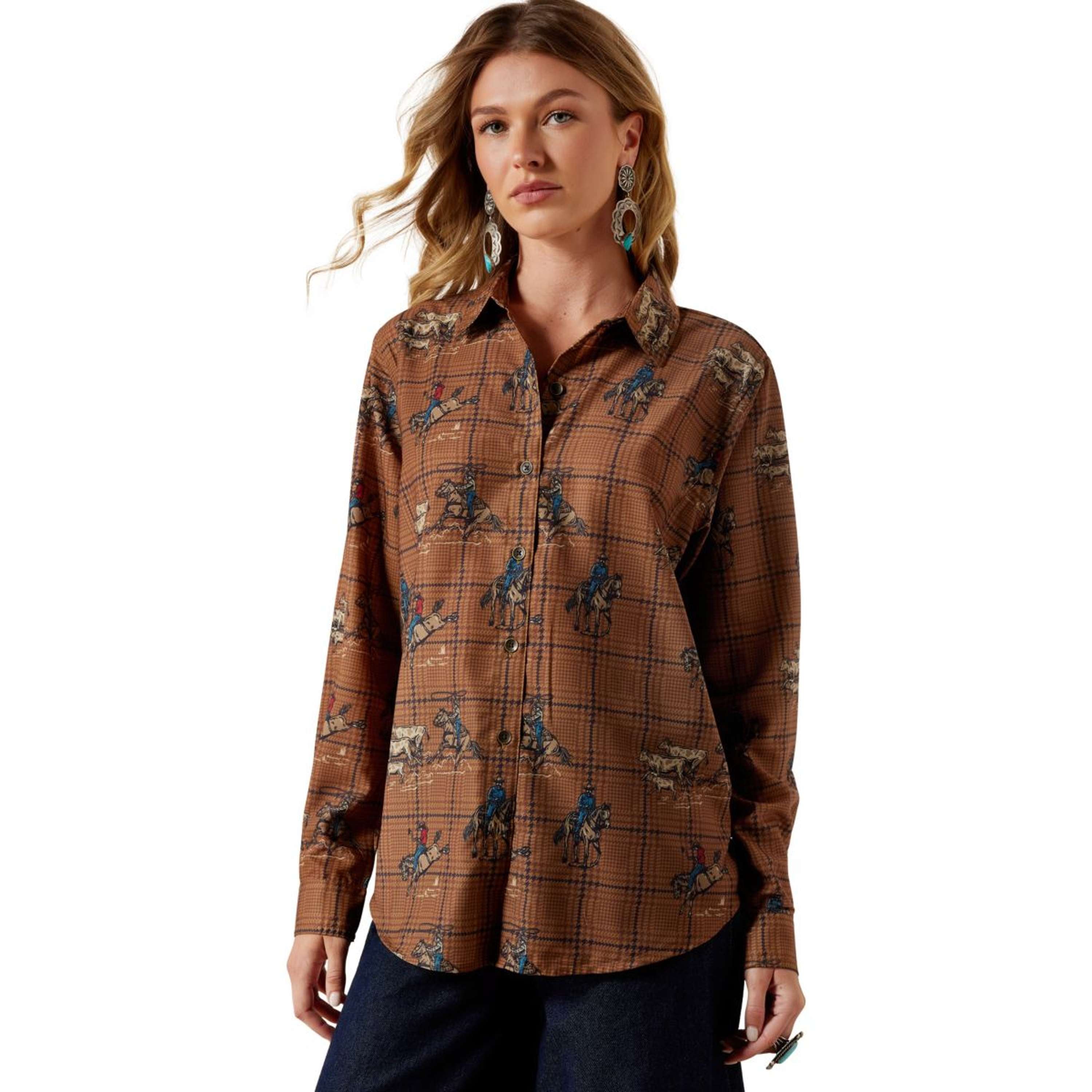 Ariat Blouse Homestyle Women Brown