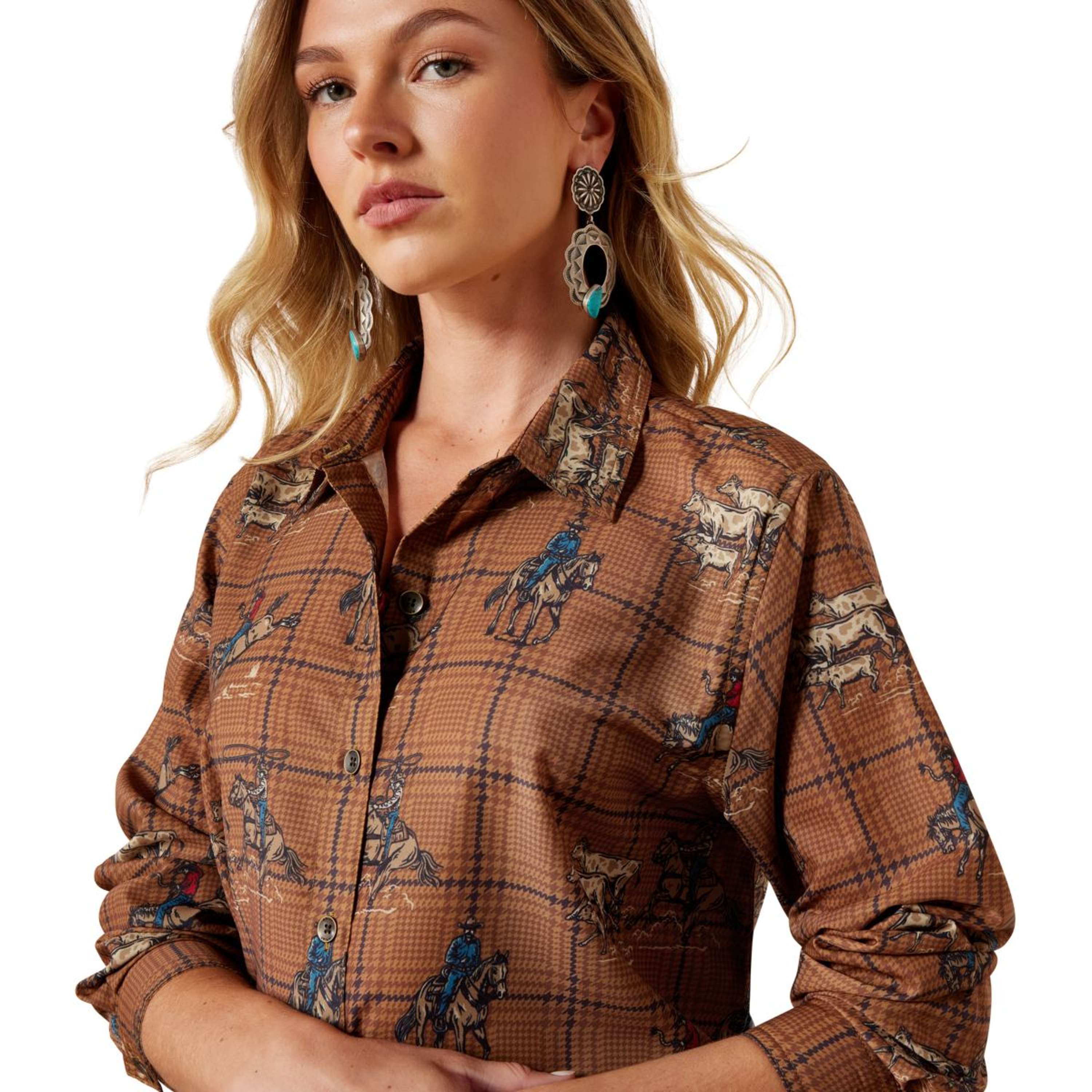 Ariat Blouse Homestyle Women Brown