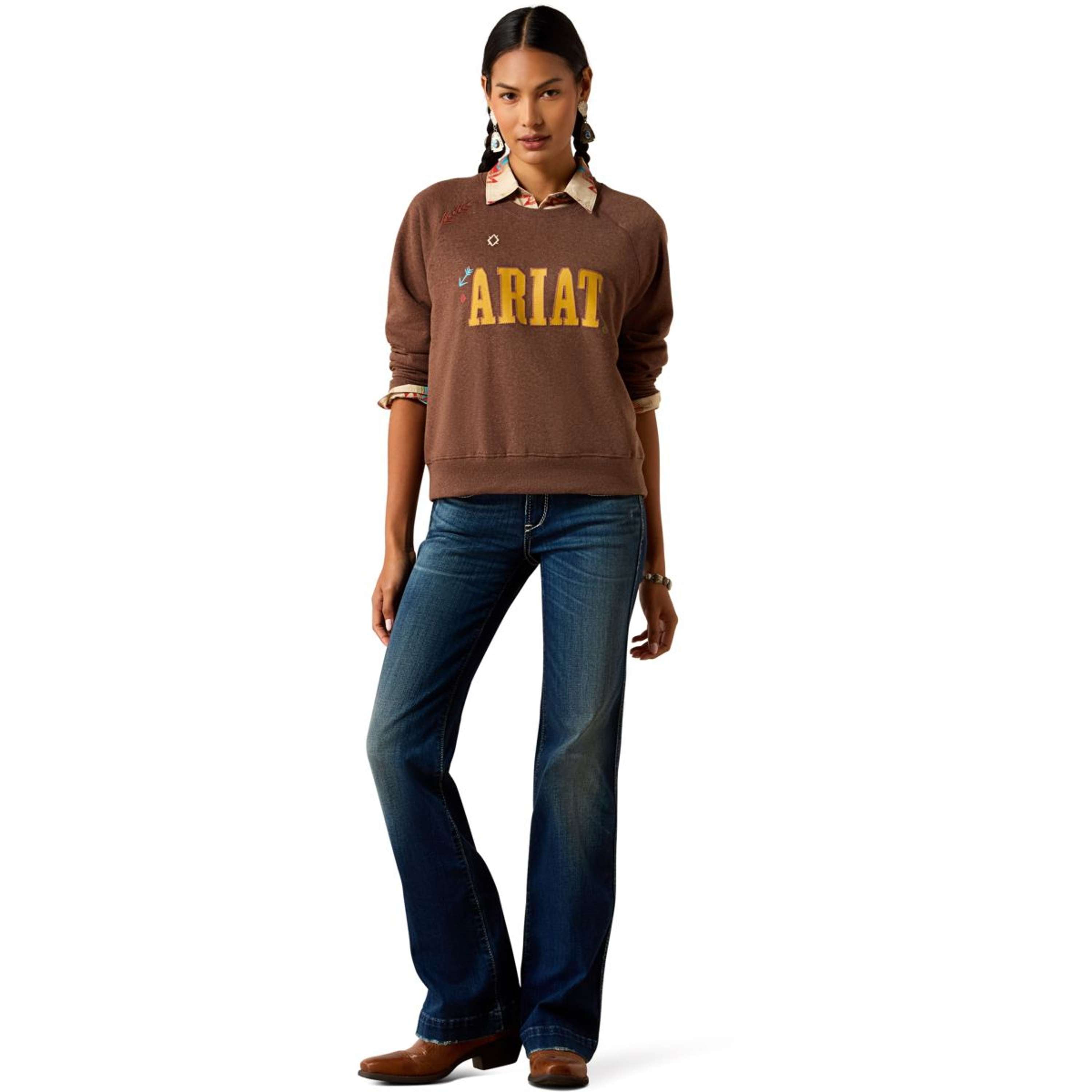 Ariat Sweater Essential Crew Women Chicory Coffee