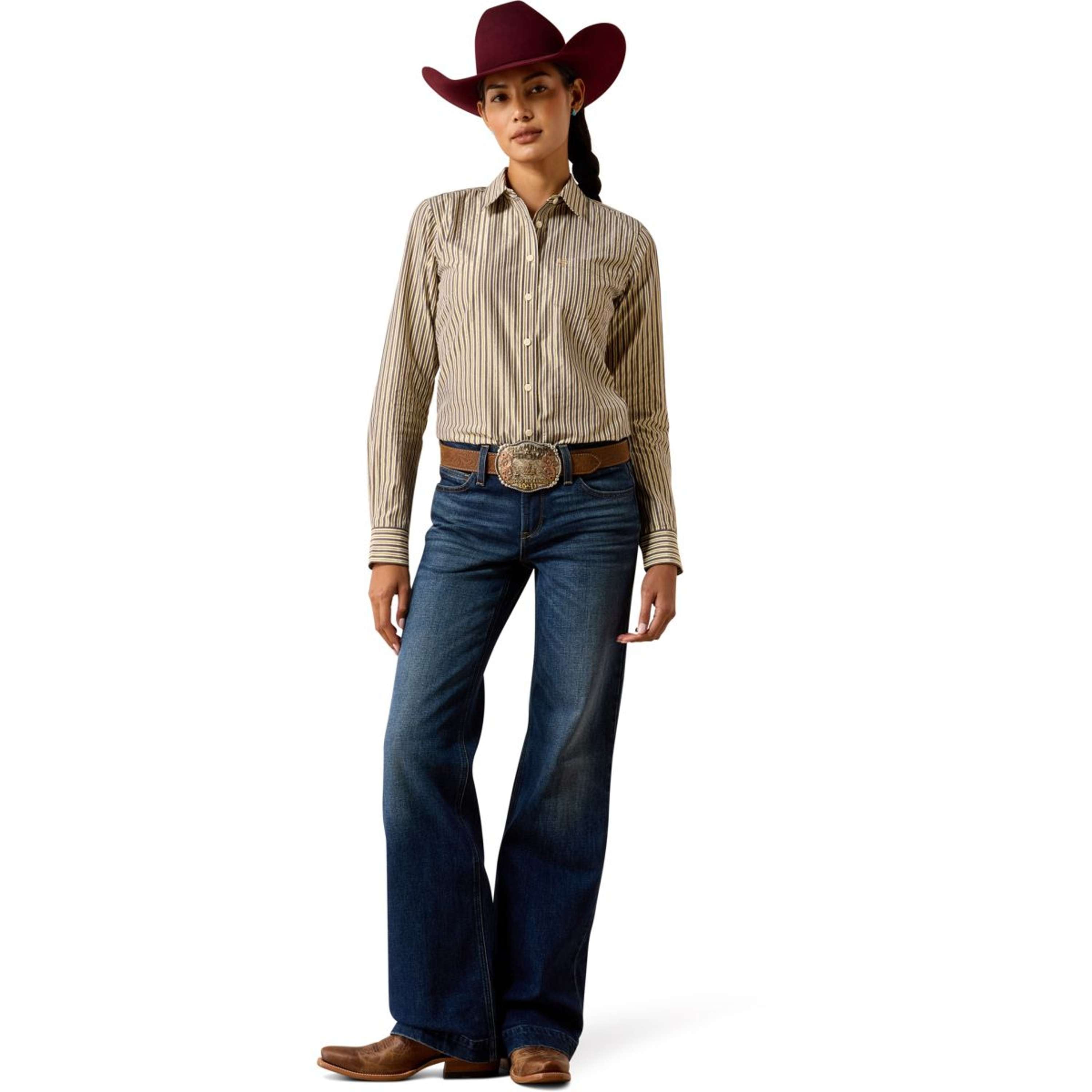 Ariat Blouse Kirby Women Chocolate Plum