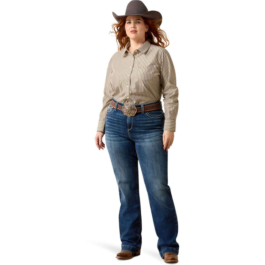 Ariat Blouse Kirby Women Chocolate Plum