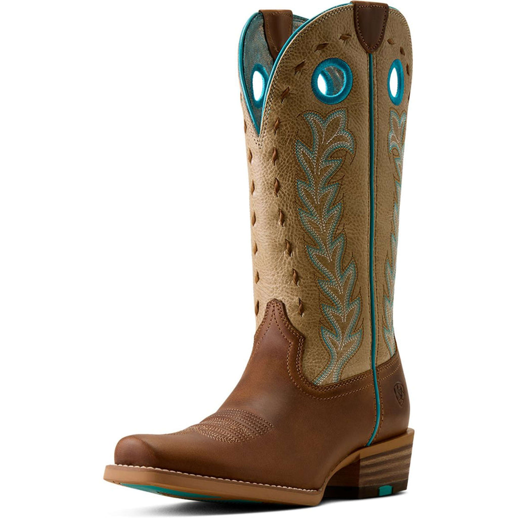 Ariat Western Boots Lucera NcToe Women Wheat Brown/Soft Parchment