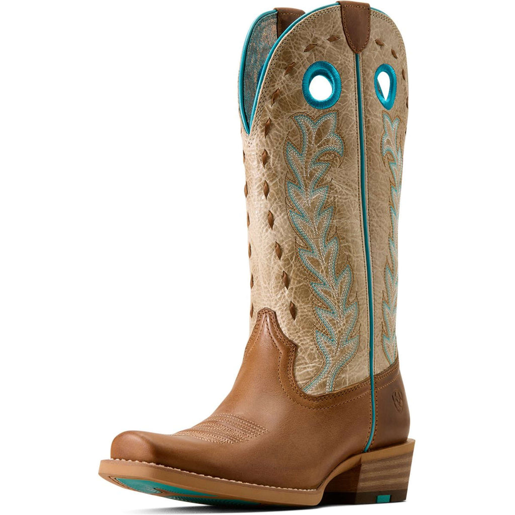 Ariat Western Boots Lucera NcToe Women Wheat Brown/Soft Parchment