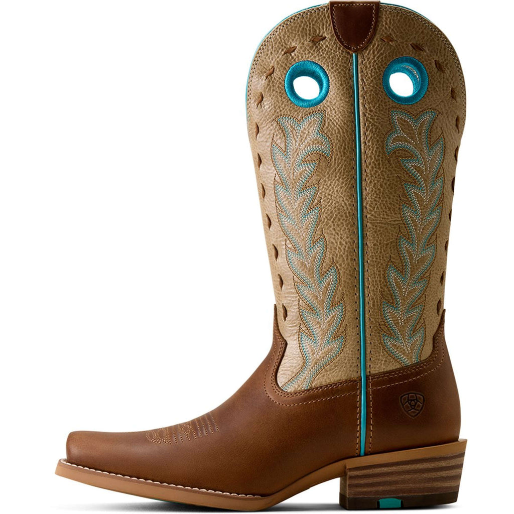 Ariat Western Boots Lucera NcToe Women Wheat Brown/Soft Parchment