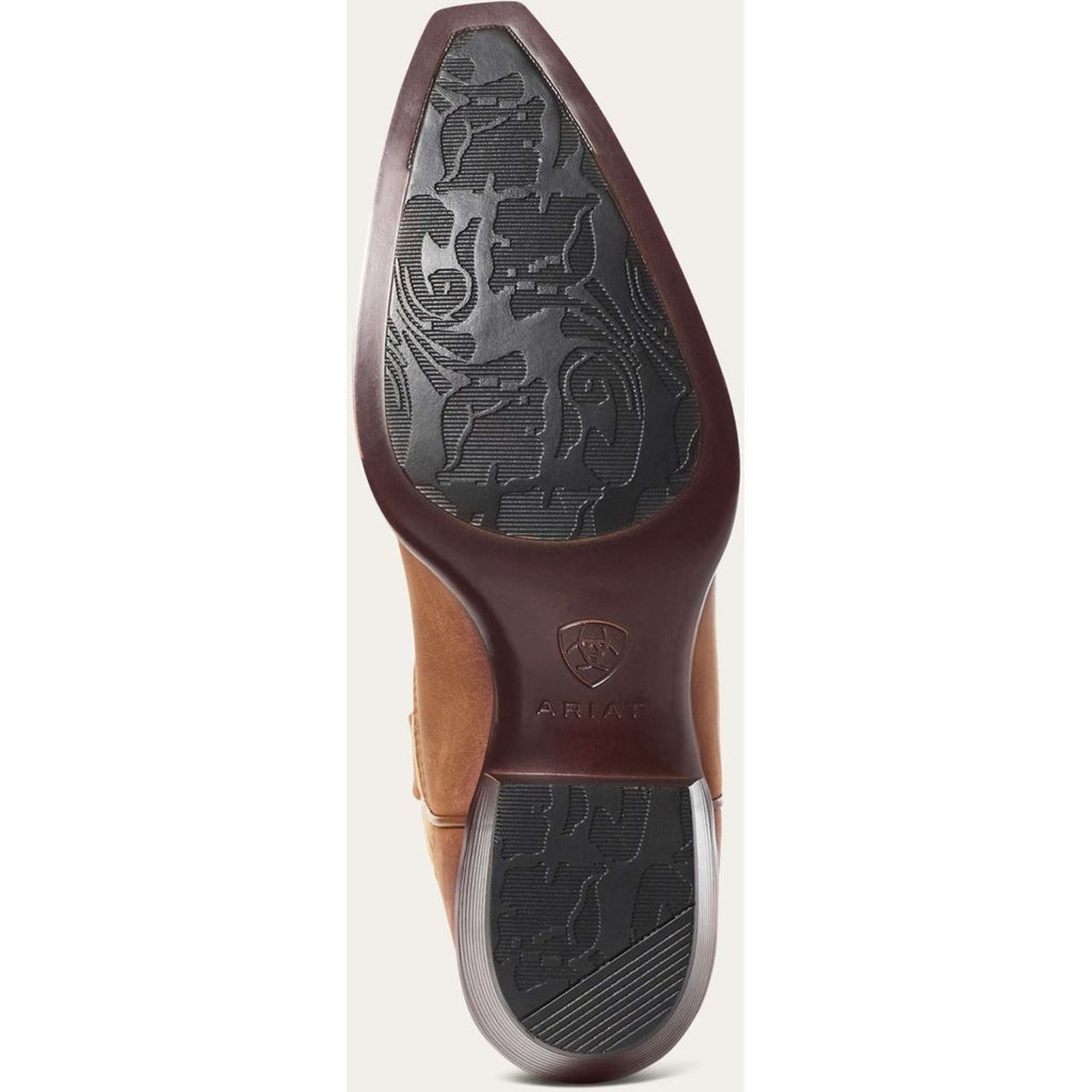 Ariat Western Boots Heritage X Toe Elastic Calf Women Brown
