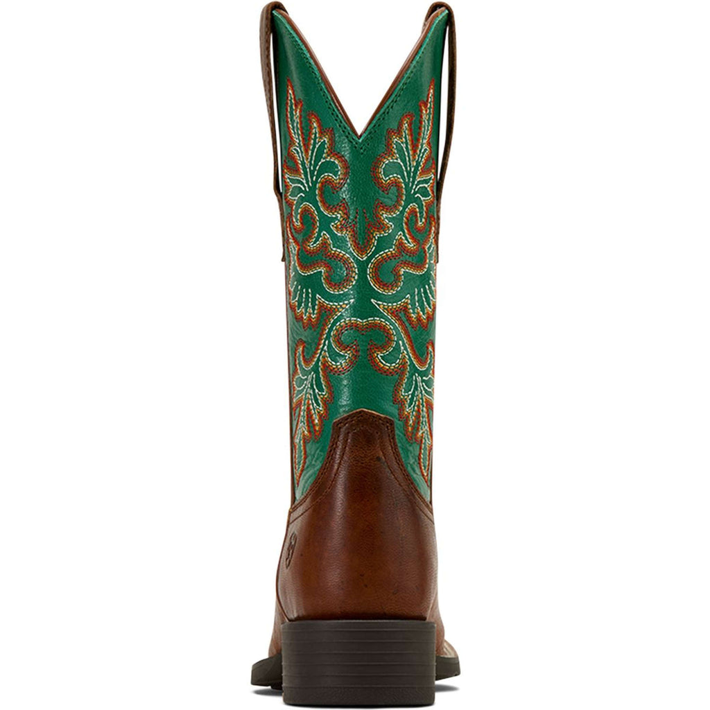 Ariat Western Boots Round Up Stretchfit Women Arizona Brown/Aged Jade
