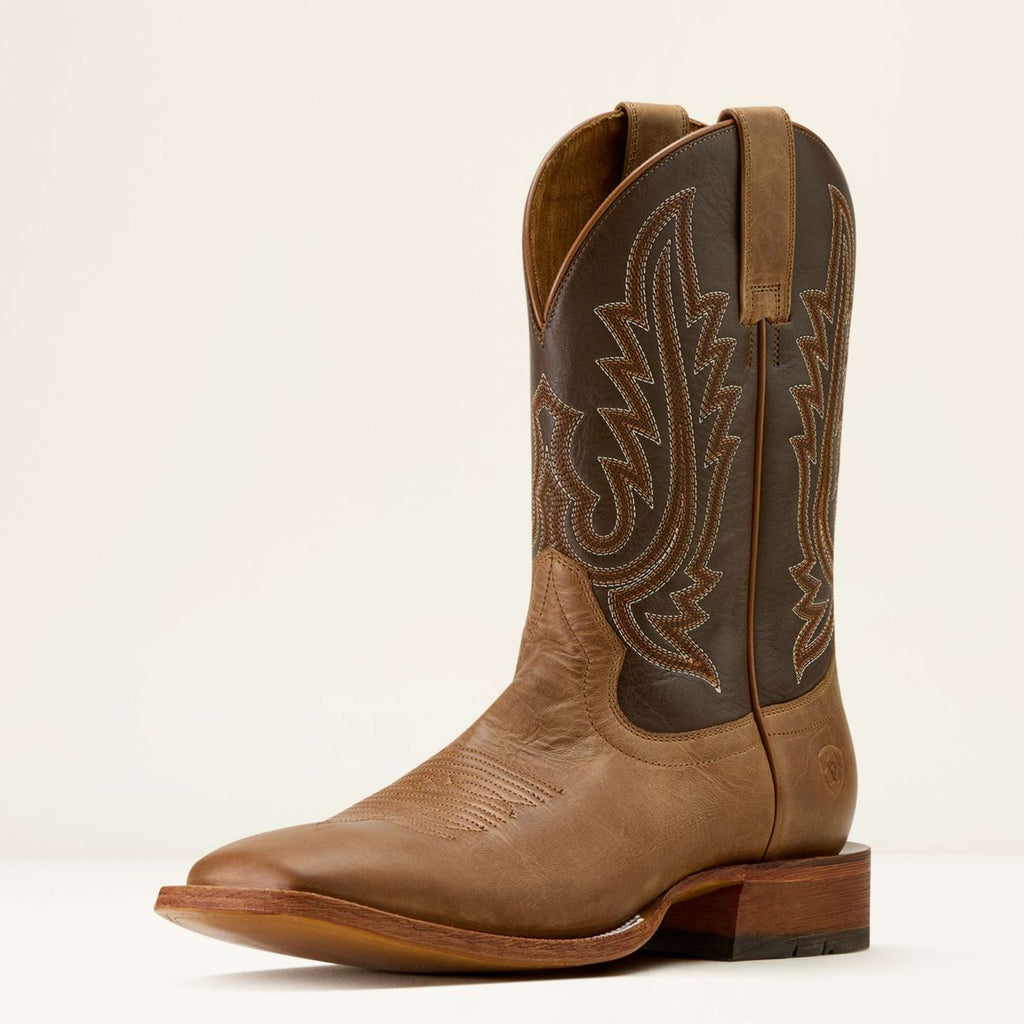 Ariat Western Boots County Roads Men Wheat Tan/Santa Fe Brown