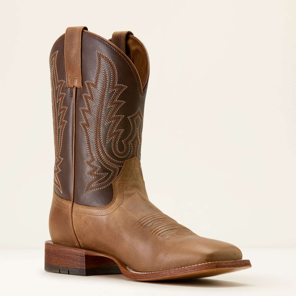 Ariat Western Boots County Roads Men Wheat Tan/Santa Fe Brown