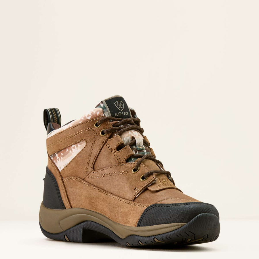 Ariat Stable Boots Terrain Women Dark Tan/Natural Southwest Print