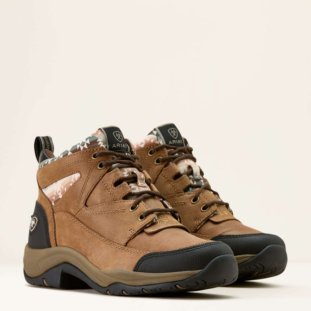 Ariat Stable Boots Terrain Women Dark Tan/Natural Southwest Print