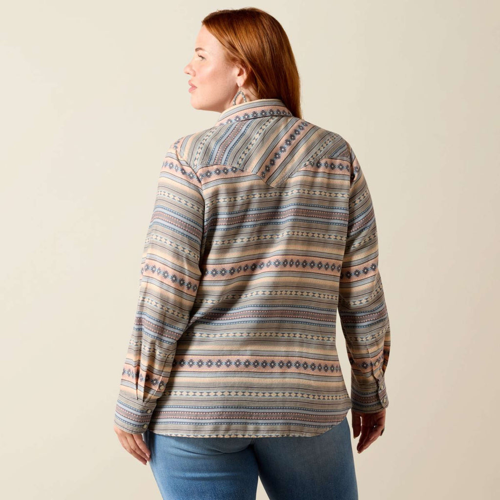 Ariat Blouse Arizona Western Women Ombre Blue Southwest