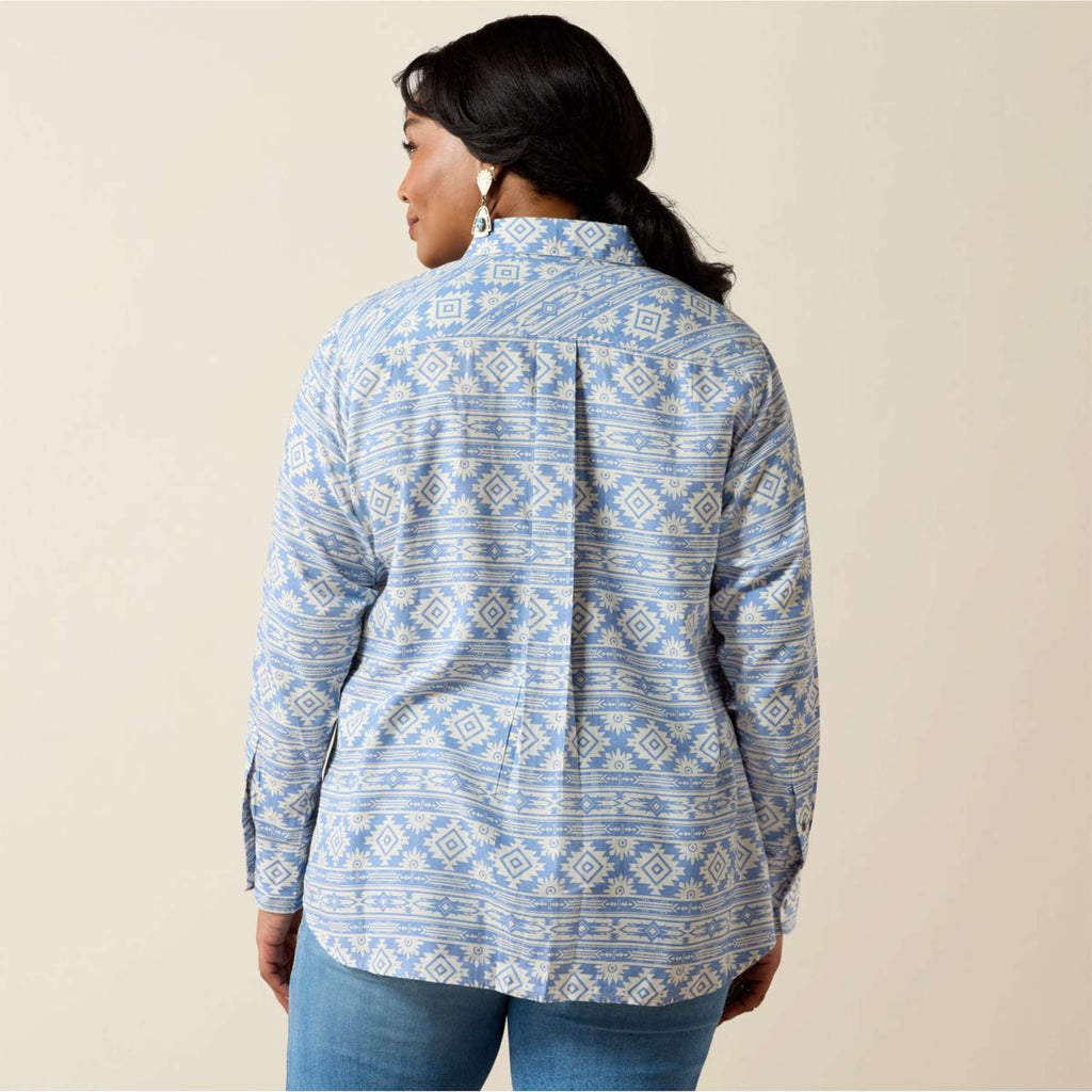 Ariat Blouse Billie Jean Women Ashleigh Blue Crystal Southwes