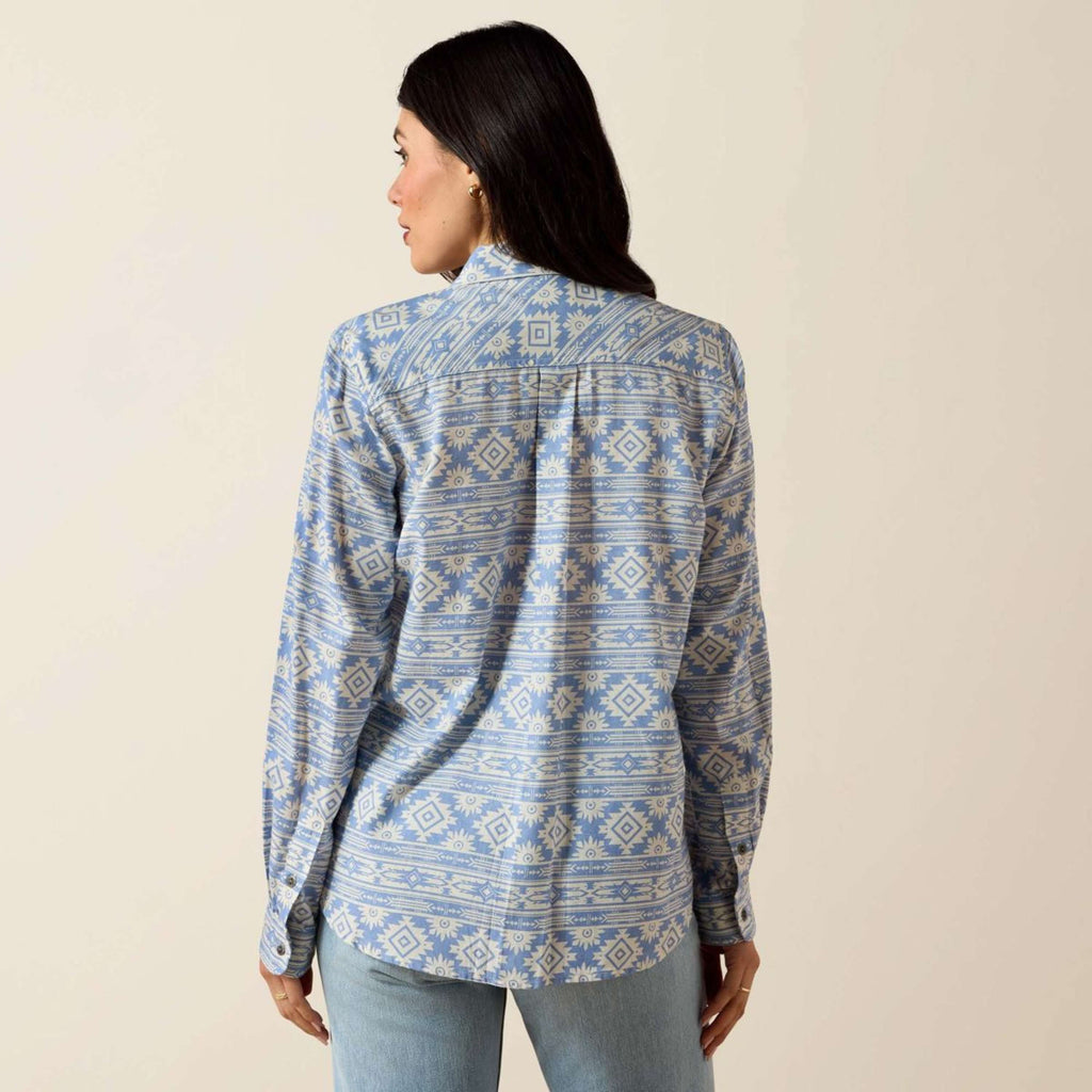 Ariat Blouse Billie Jean Women Ashleigh Blue Crystal Southwes