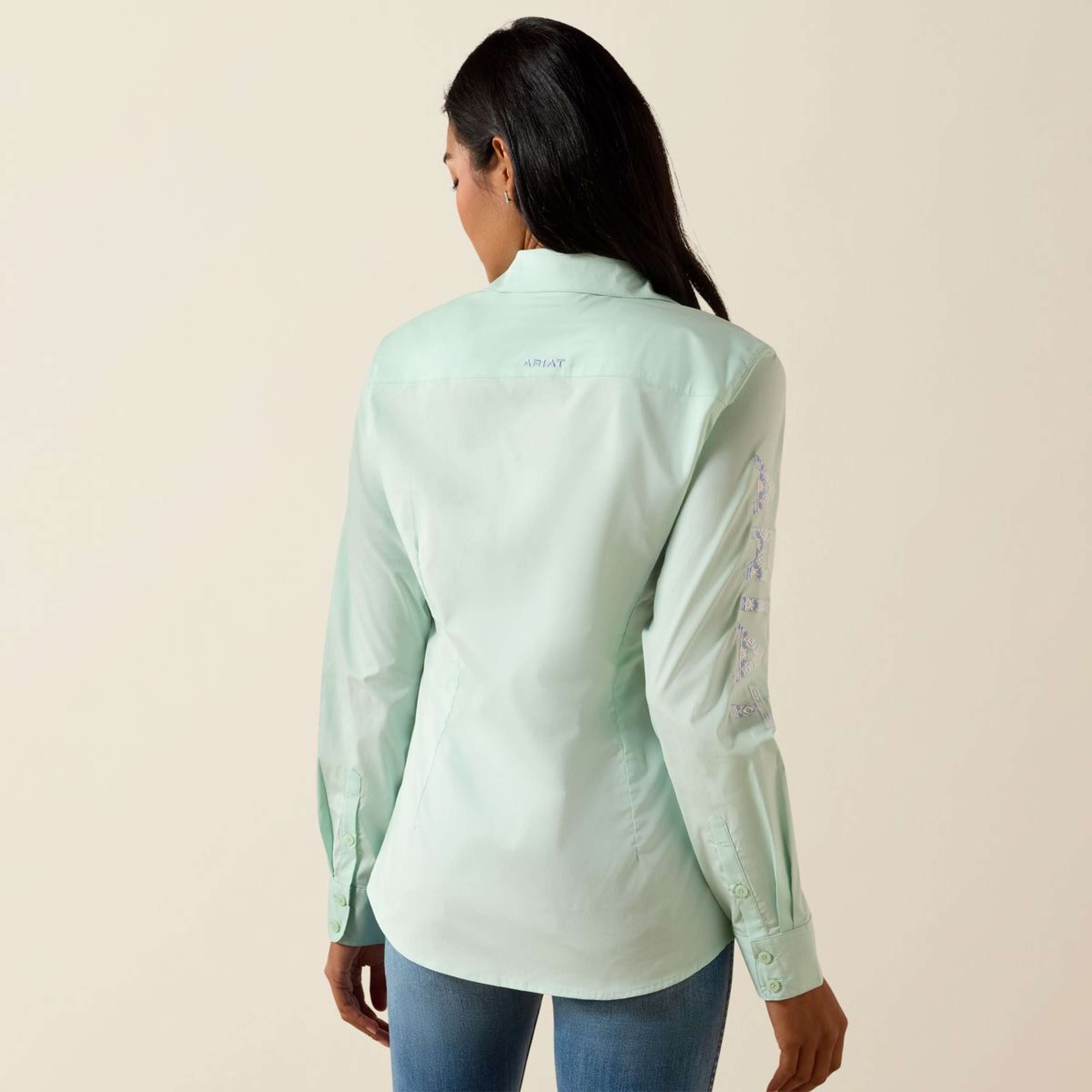 Ariat Shirt Team Kirby Long Sleeves Dusty Aqua