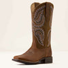 Ariat Western Boots Cattle Caite Women Distressed Brown/Adobe Clay