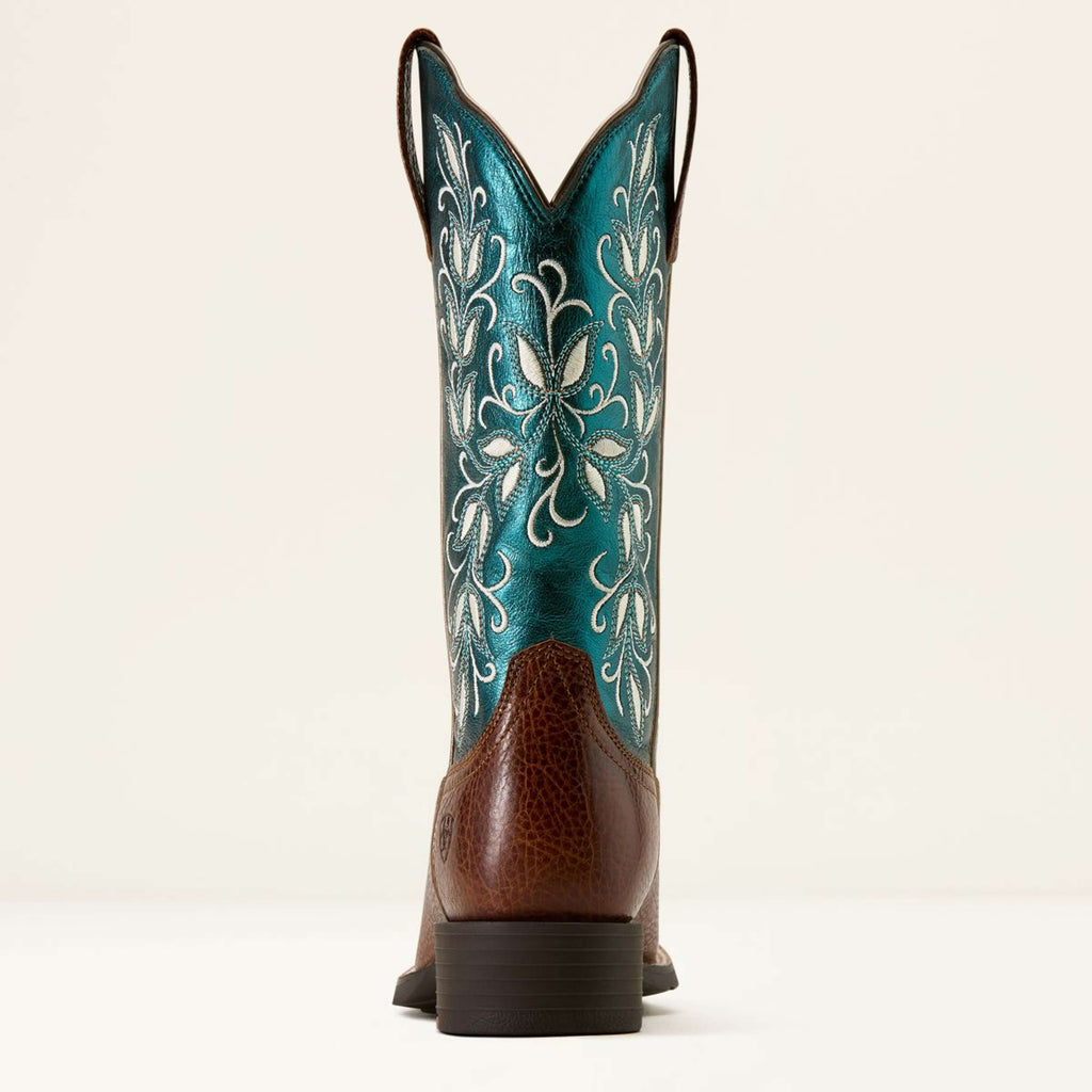 Ariat Western Boots Round Up Holly Women Beasty Brown/Metallic Sea
