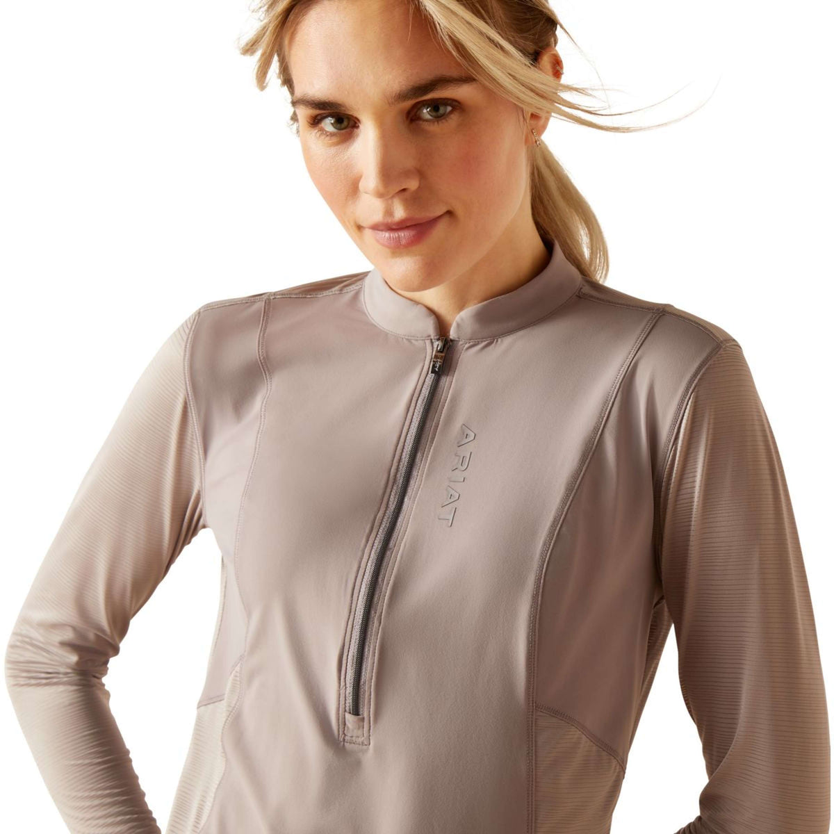 Ariat Base Layer Breathe 1/4 Zipper Zinc