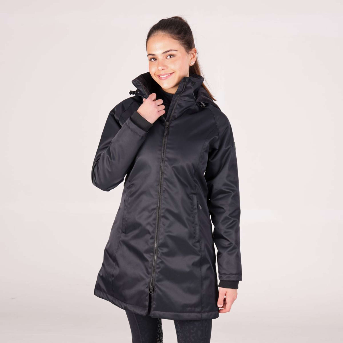 Aubrion by Shires Jacket Halcyon Waterproof Black