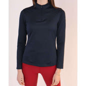 Montar Shirt Hilma Tone in Tone Crystals Long Sleeves Dark Navy