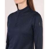 Montar Shirt Hilma Tone in Tone Crystals Long Sleeves Dark Navy