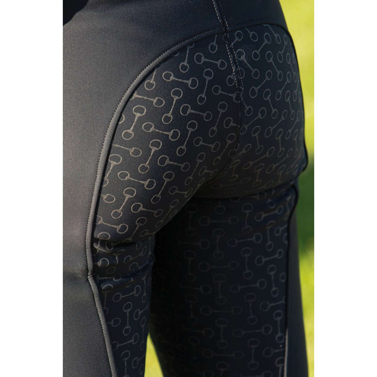 Harry's Horse Breeches Ladis Full Grip Jet Black