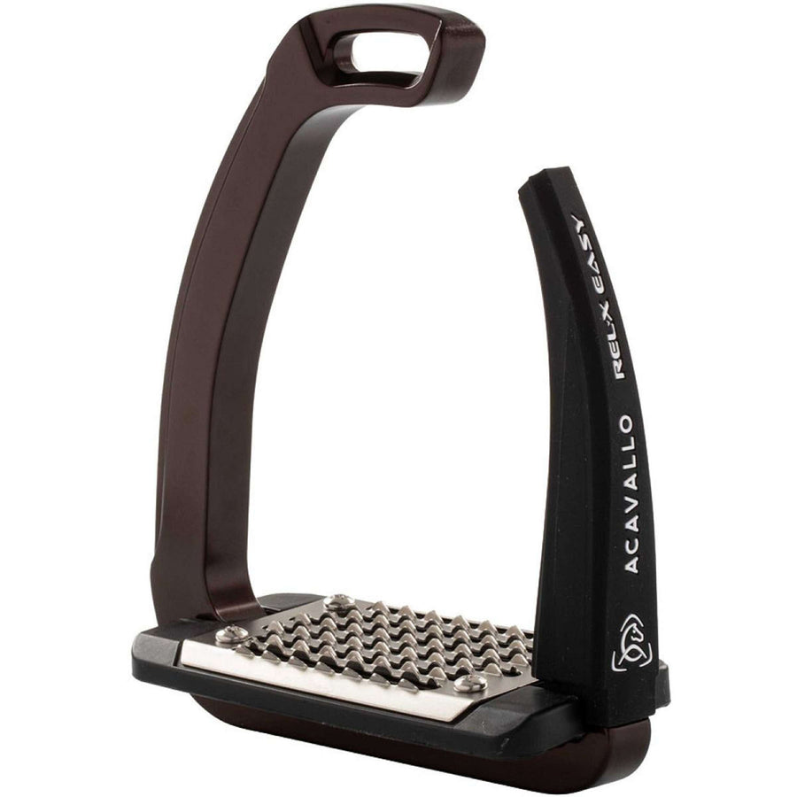 Acavallo Stirrups REL-X Easy Brown/Black