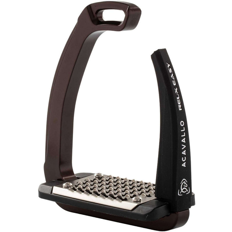 Acavallo Stirrups REL-X Easy Brown/Black
