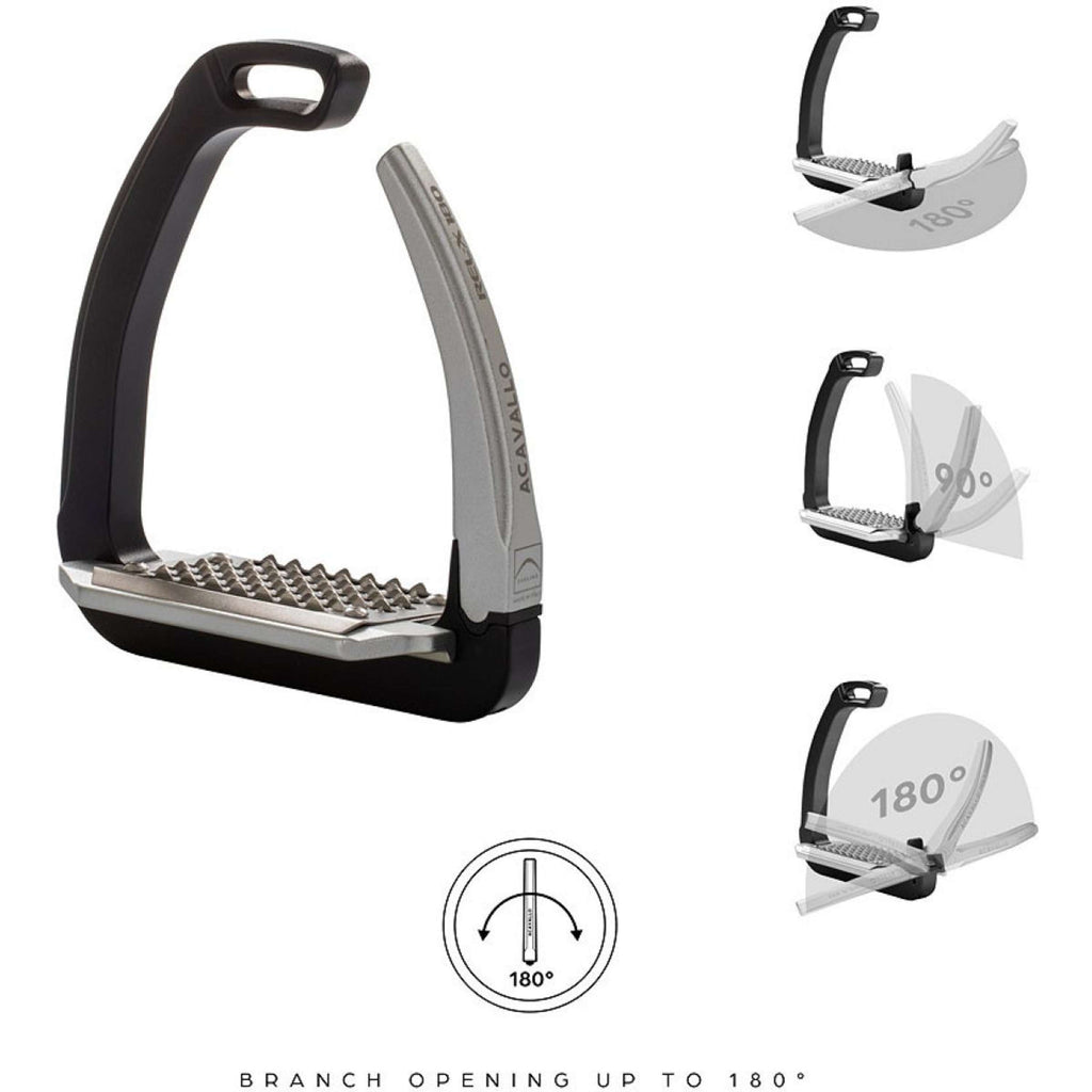 Acavallo Stirrups REL-X 180 Orange/Nickel