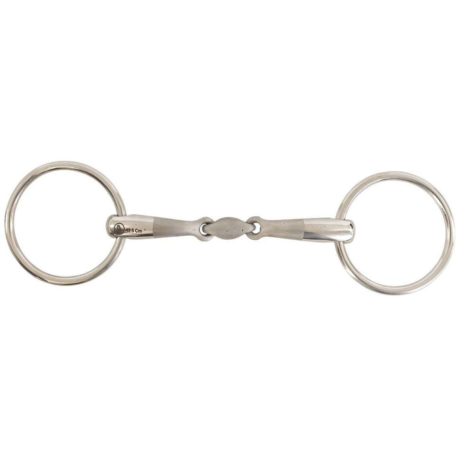 BR Loose Ring Snaffle Satin Sense Double Jointed 14mm