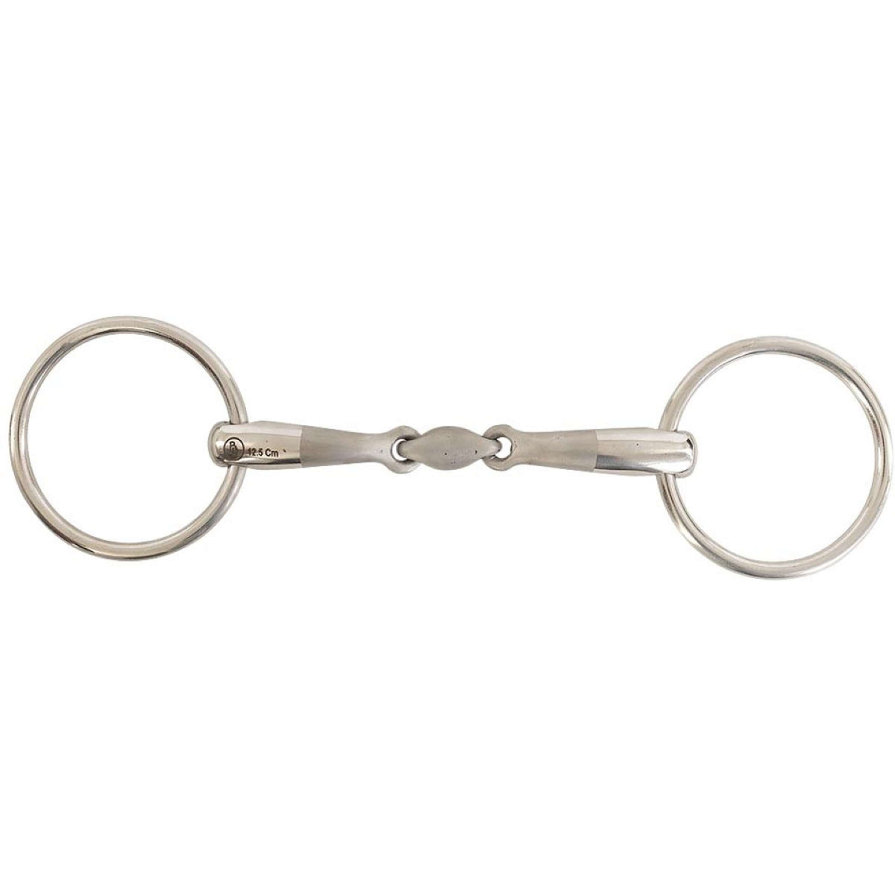BR Loose Ring Snaffle Satin Sense Double Jointed 16mm