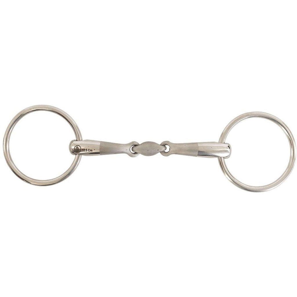 BR Loose Ring Snaffle Satin Sense Double Jointed 16mm