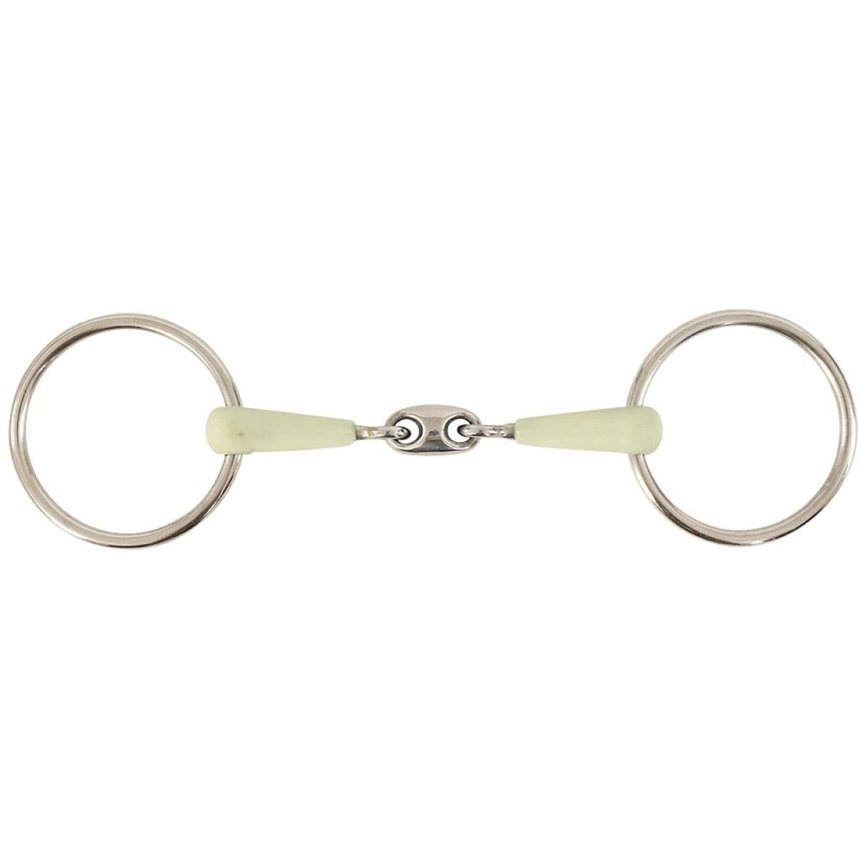 BR Loose Ring Snaffle Apple Mouth Double Jointed 14mm
