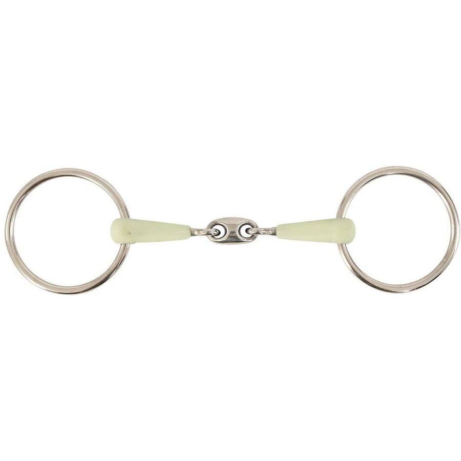 BR Loose Ring Snaffle Apple Mouth Double Jointed 14mm