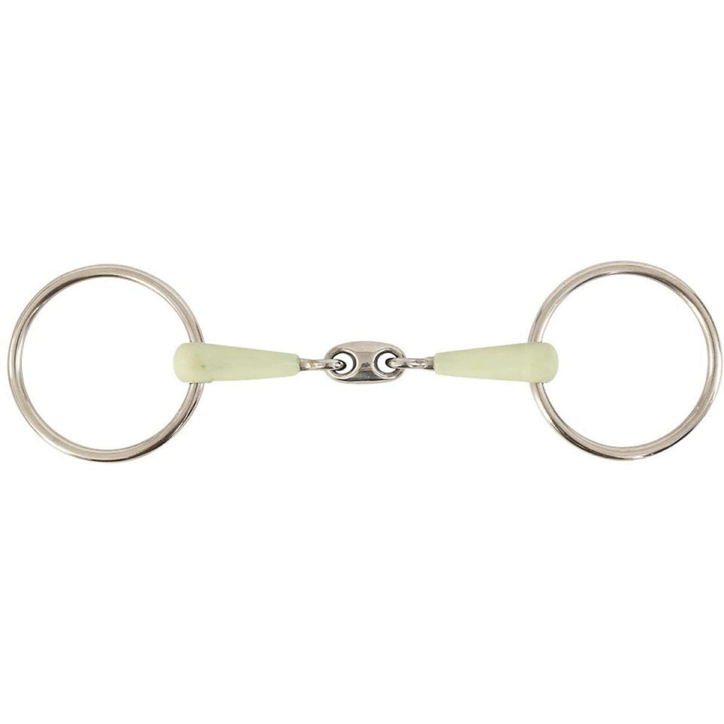 BR Loose Ring Snaffle Apple Mouth Double Jointed 14mm