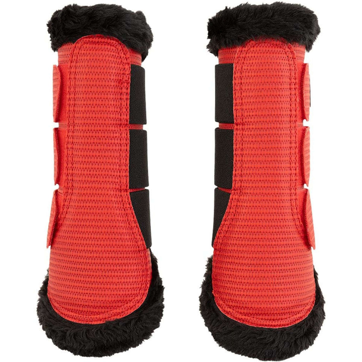 BR Leg Protectors AW25 Majestic Fur Joy Tango Red