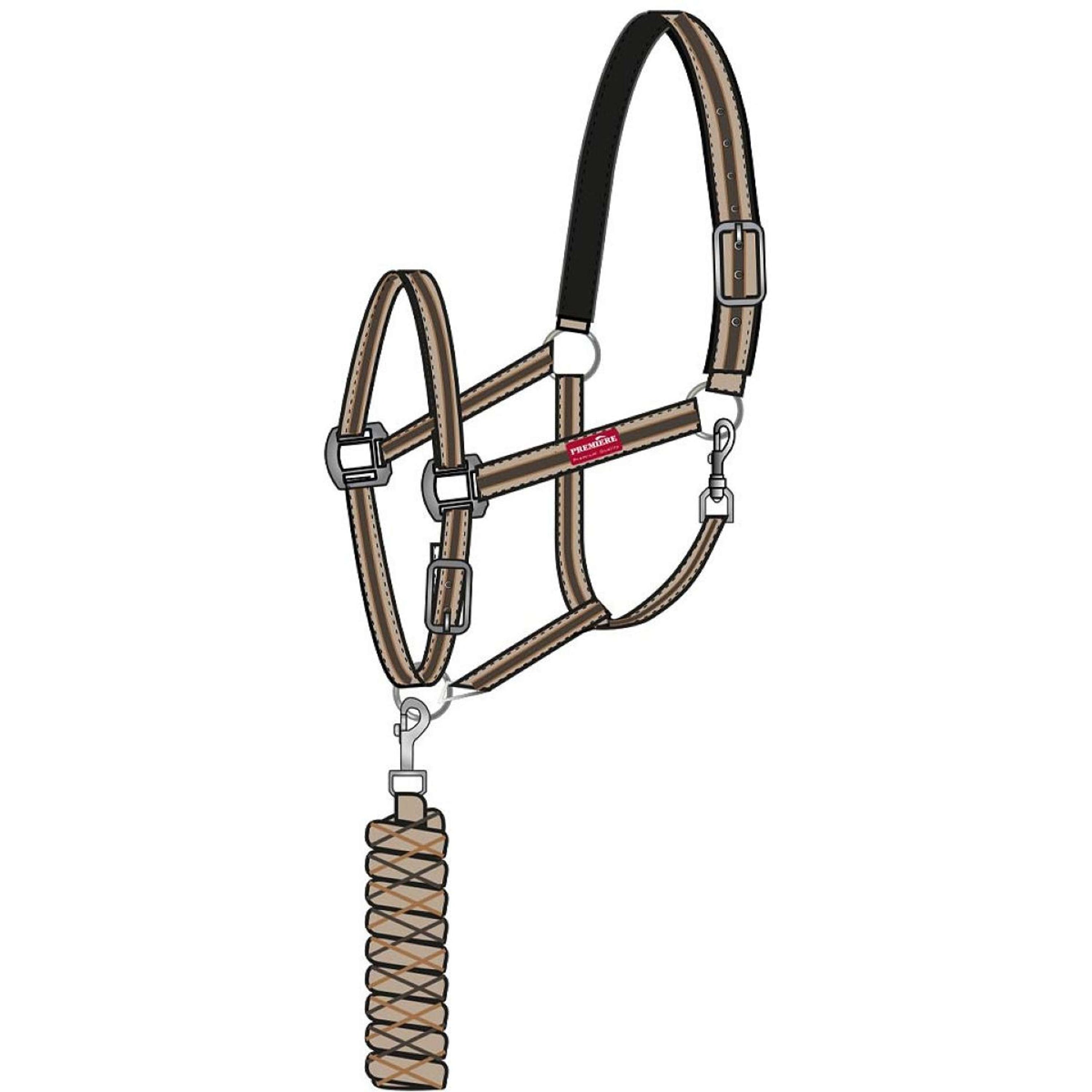 Premiere Head Collar Set AW25 with a Panic Snap Humus Premiere Head Collar Set AW25 with a Panic Snap Humus